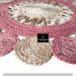 Jute Rug, Round Jute Rug, Hand Braided Rug, Custom Size Rug, Jute Rug For Home and Living Room Decor, Indoor Outdoor Rug, Round Area Rug