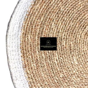 Indian Handmade Solid Natural Jute Braided Rug Custom Size Living Room Rug Warm Vintage Rug Rectangle Jute Carpet Turkish Boho Rug 6x6 Feet