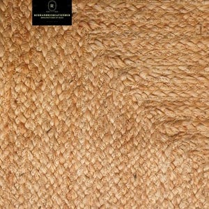 Alfombra de yute natural hecha a mano, alfombra de yute con borde liso, alfombra de tamaño personalizado, alfombra trenzada, alfombra de yute, alfombra de yute, alfombra grande de yute, alfombra rectangular