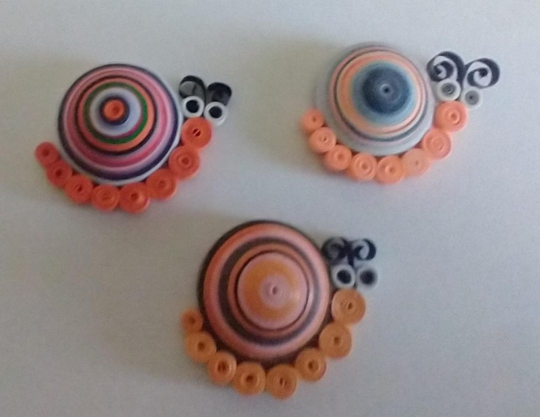 Snail Magnets Quilled Paper Snail Magnets: Unique Fridge Decor - Etsy