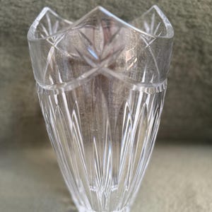 Art deco crystal vintage vase