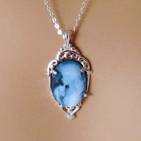 Cat Cameo Necklace - Etsy