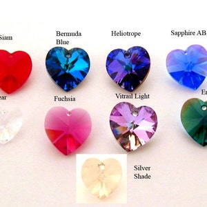 Blue Heart Earrings, Sweet 16 Gift, Swarovski Blue Earrings, Sweet Sixteen Gift, Blue Wedding Earrings, Blue Crystal Heart Bridal Earrings image 5