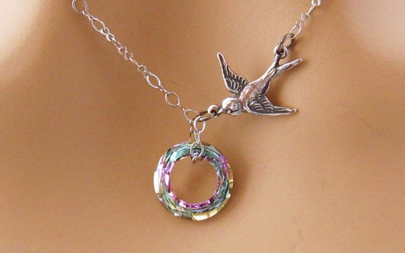 Swarovski bird hotsell necklace