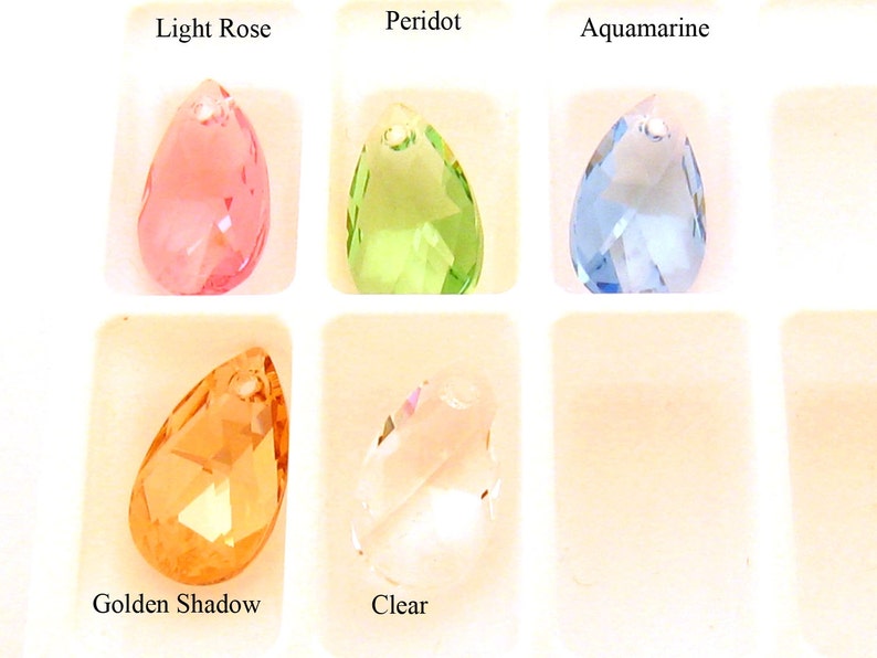 Swarovski Clear Crystal Earrings, Clear Swarovski Crystal Earrings, Clear Bridal Earrings, Prom, Bridesmaids Gift, Bridal, Wedding Jewelry image 5