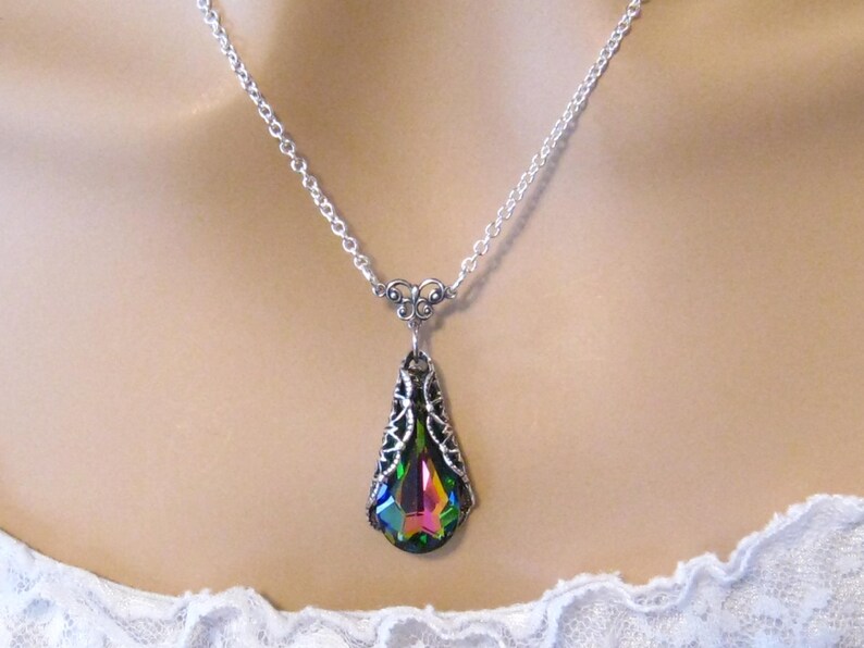 bridal jewelry set green