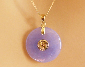 Purple Jade Necklace - Etsy