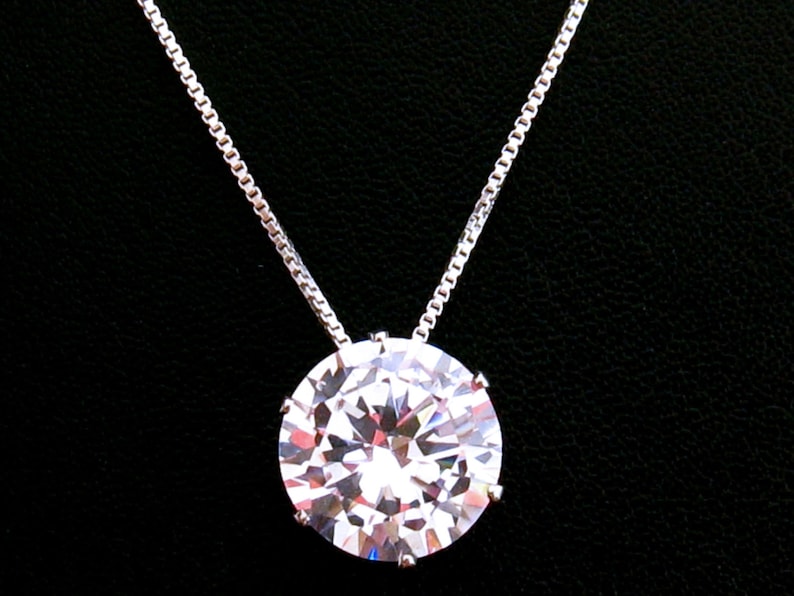 Large cubic zirconia necklace Clearance