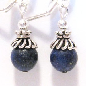 Lapis  Earrings/Blue Lapis Earrings/Lapis Dangle Earrings/Lapis Lazuli Earrings/Natural Lapis Earrings/Blue Stone Earrings/Lapis Jewelry