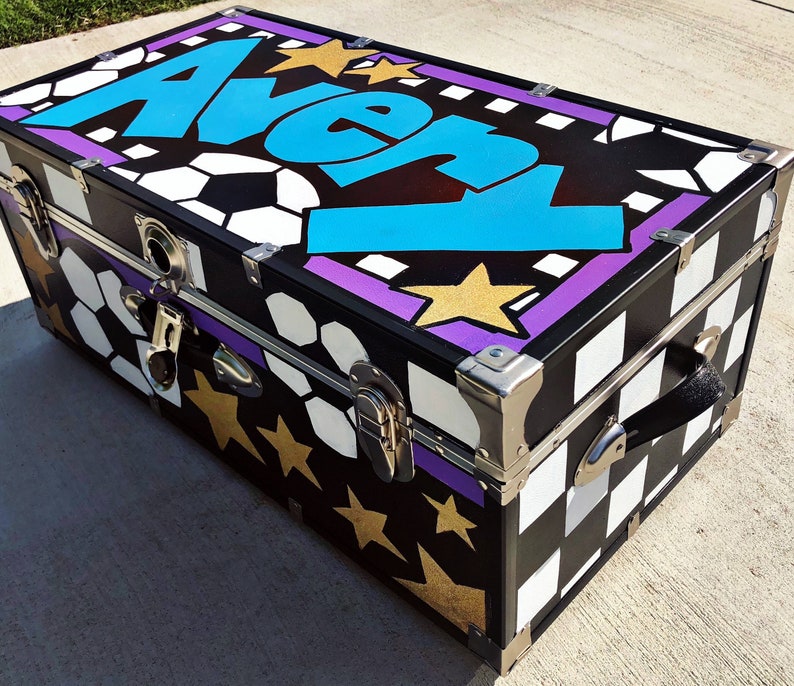 Handpainted Custom Camp Trunk | Etsy