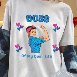 Boss meines eigenen Lebens T-Shirt | Rosie Riveter inspiriertes feministisches Design