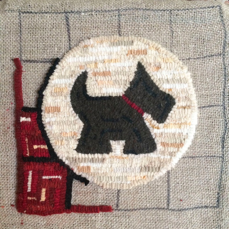Scotty Dog Rug Hooking Pattern Etsy