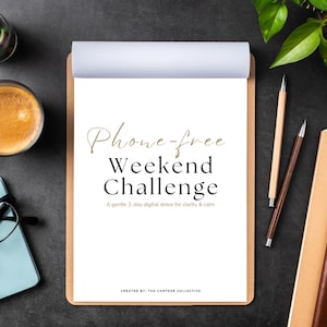 Wyzwanie weekendu bez telefonu: Planer detoksu cyfrowego (do pobrania w formacie PDF)