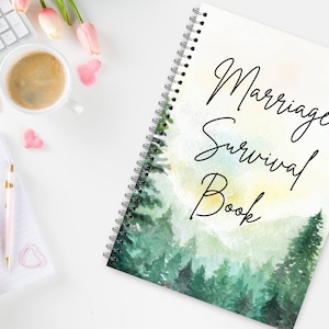AFDRUKBAAR huwelijk Survival cadeaukaart boek, pasgetrouwde cadeaukaart cadeau, huwelijksfeest cadeau, huwelijkscadeau, cadeaubon boek, leuk cadeaukaart boek