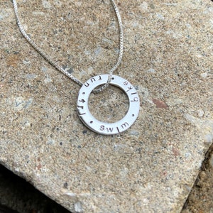 Triathlon Infinity Charm Necklace image 2