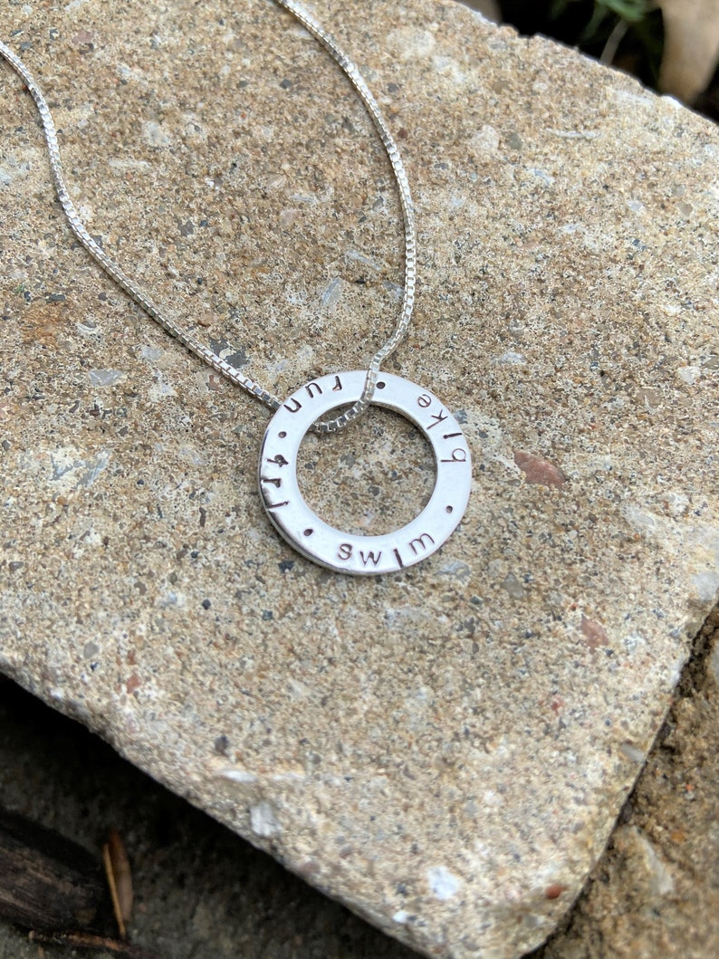 Triathlon Infinity Charm Necklace image 2