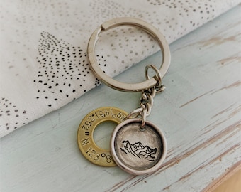 Rustic Charms Coordinates Keychain