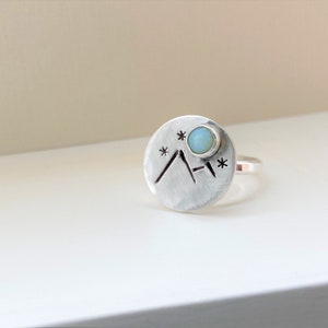 Opal Moon Over the Mountains Ring image 2