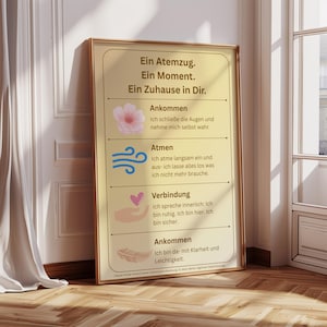 Póster "Momento para respirar": tu ritual diario de autocuidado en formato A3 imprimible