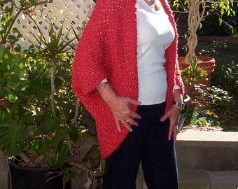 PDF Download Knit Pattern for the Ridiculously Easy Fashion Shrug - Sizes Small through 3X