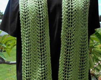 PDF Download Knit Pattern for the Light and Breezy Lace Scarf