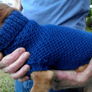 PDF Download for Lena's Easy Ripple Stitch Miniature Dachshund Sweater Pattern