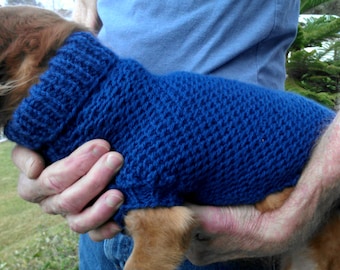 PDF Download for Lena's Easy Ripple Stitch Miniature Dachshund Sweater Pattern