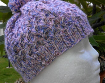PDF Download Knitting Pattern for the Twisted Trails EZ Cable Hat