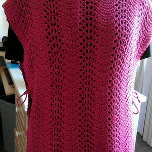 PDF Knit Pattern Download for the Surprisingly Easy Wavy Lace Tabard image 1