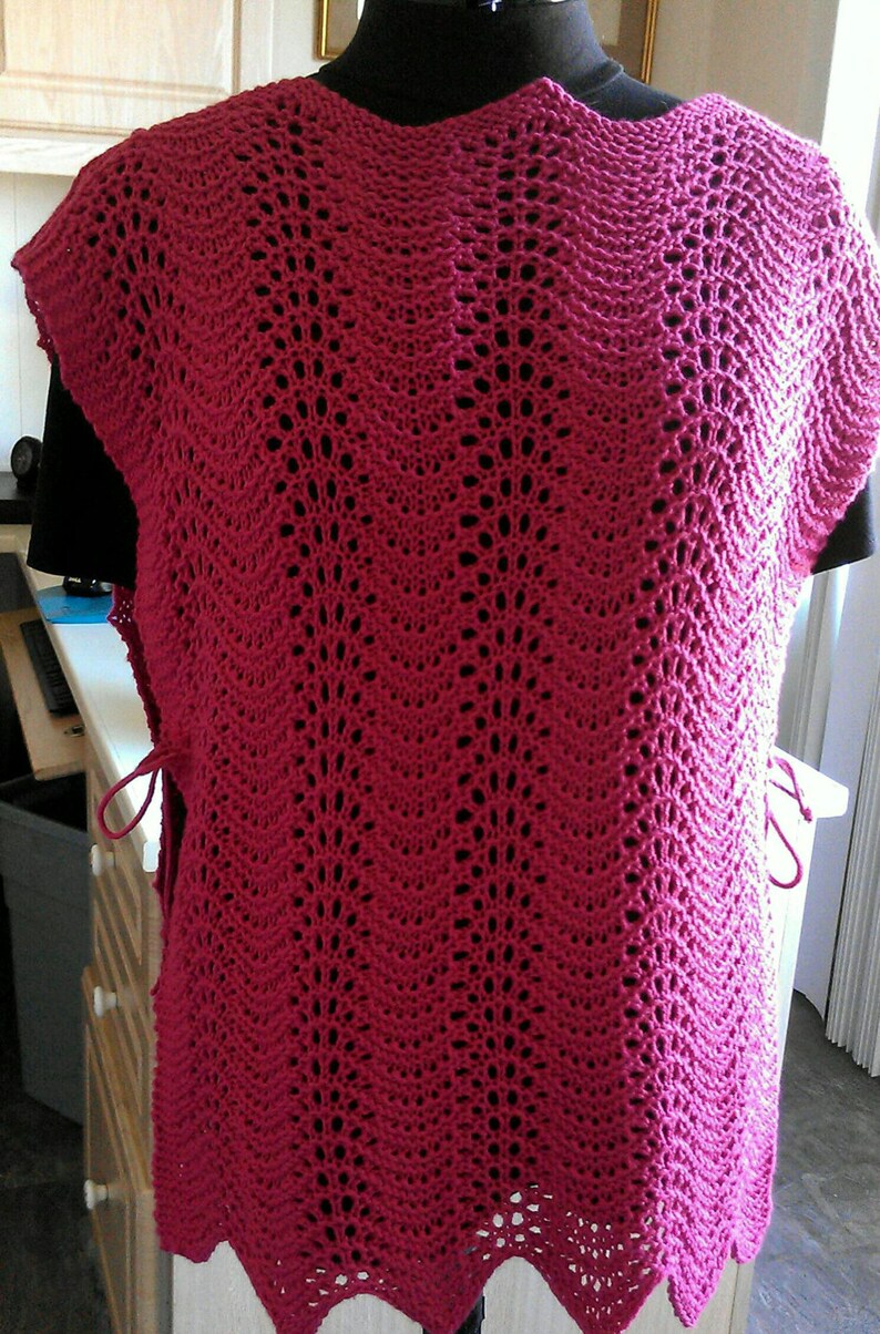 PDF Knit Pattern Download for the Surprisingly Easy Wavy Lace - Etsy