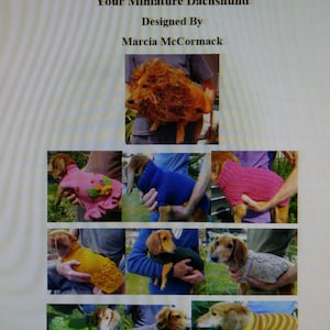 PDF Download for Ten Adorable Knitting Patterns for Your Miniature Dachshund