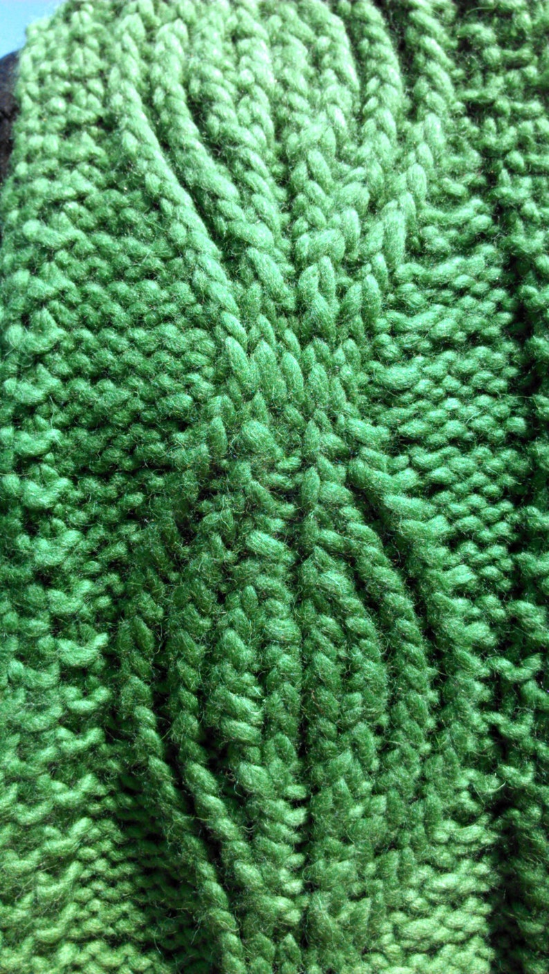 PDF Download Knitting Pattern for the Ancient Twisted Knit Pattern Scarf image 3