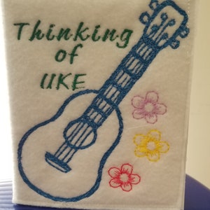 Digital Download for &quot;Thinking of Uke&quot; Machine Embroidery Design