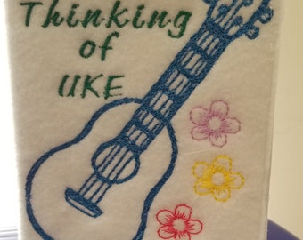 Digital Download for "Thinking of Uke" Machine Embroidery Design