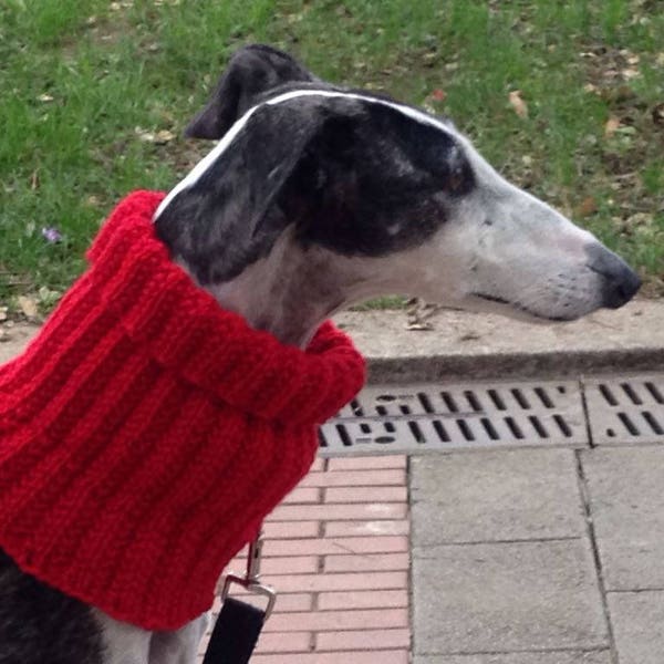 PDF Download Knit Pattern for Rona's Eccentric Rib Greyhound Neck Snood