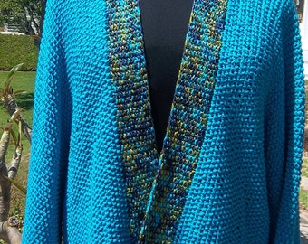 PDF Pattern for Award Winning Knit Komono Style Jacket - One Size Fits Small through Extra Large