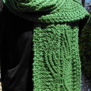 PDF Download Knitting Pattern for the Ancient Twisted Knit Pattern Scarf image 2