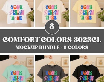 Comfortkleuren 3023CL-modelbundel, 3023 boxy crop-shirtmodel, 3023CL-modelbundel, boxy T-shirt-modelbundel, comfortkleuren-model