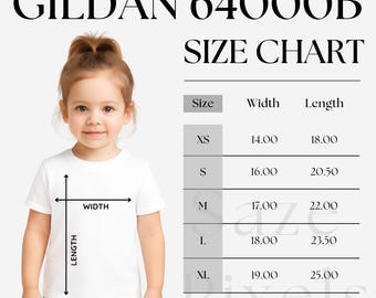 よ*ん様 BABYL 『VISUAL TEE』　XLサイズ Kid's Tee Size Chart I Gildan 64000B Size Chart I Size Chart