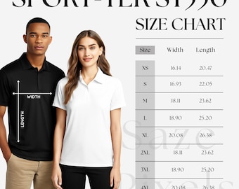 Sport-tek ST535 Size Chart • Sport-tek Men's Sideline Short Sleeve