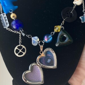Coraline inspired charm necklace image 4