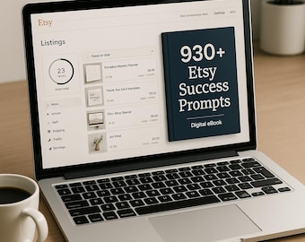 930+ ChatGPT Anfragen für Etsy Success | Digitaler Download, Seo, Listing-Optimierung, Shop-Wachstum