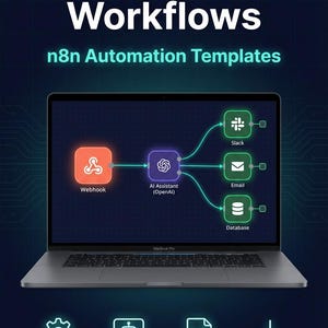130+ n8n AI Chatbot Workflows Bundle | RAG, WhatsApp, Telegram, Slack (Instant Download)