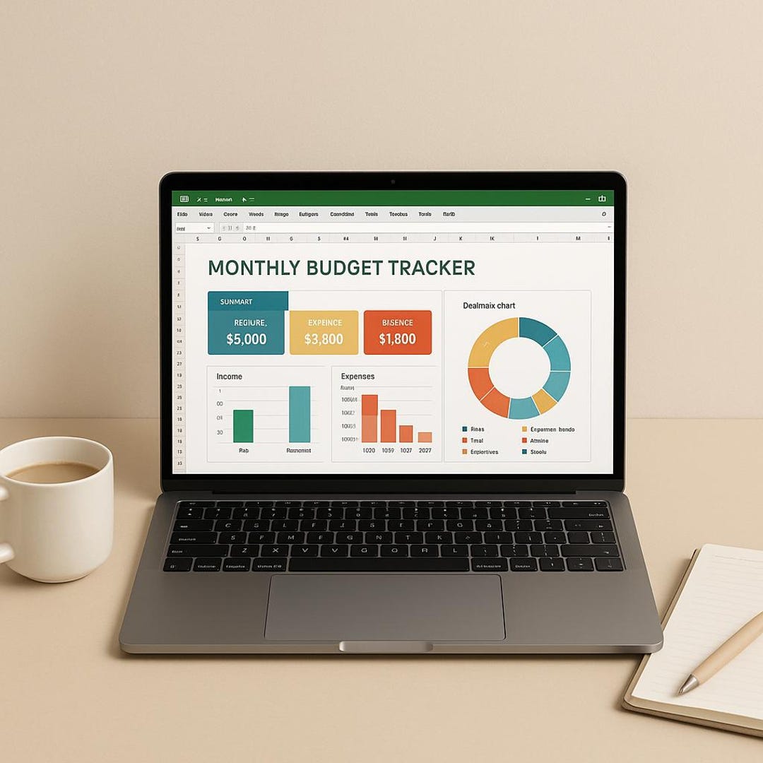 Annual Budget Planner Excel | Income Expense Tracker | Monthly Finance ...