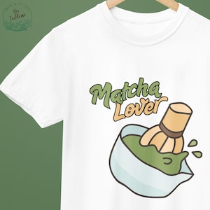 Matcha Liebhaber T-Shirt, Es ist Matcha Zeit Shirt, Matcha Club, Matcha Liebhaber Geschenk, Frau Matcha Shirt, Yoga Shirt, Matcha, Ästhetisches Mädchen T-Shirt, Grün