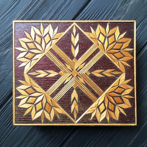 Vintage Wooden Box - Wooden Trinket Box