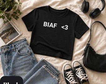 Camiseta feminina BIAF Baby Tee, Camiseta Baby I’m A Freak, Camiseta inspirada em Young Miko, Camiseta cropped com estampa, Blusa moderna estilo anos 2000