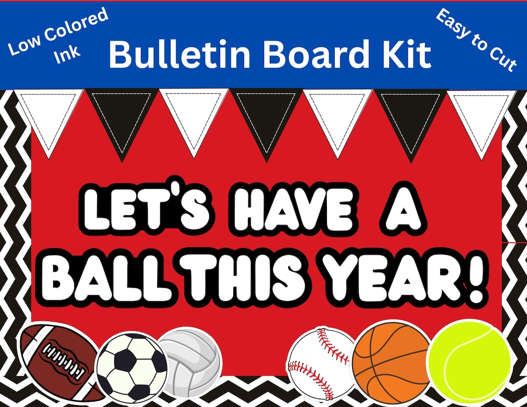 Sports Bulletin Board Kit: Gym Class, Phys Ed, Back to School, Coach ...