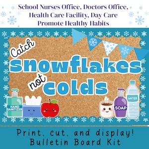 School Nurse Winter Health Bulletin Board Kit