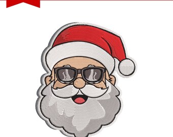 Weihnachtsmann Gesicht Stickdatei: Weihnachtliches Muster (3-7 inch) (Instant Download)